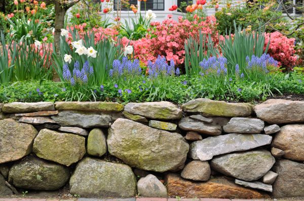Stone Wall Hardscaping in Worcester