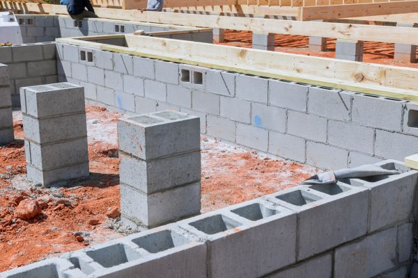 Cement Block Installation in Worcester