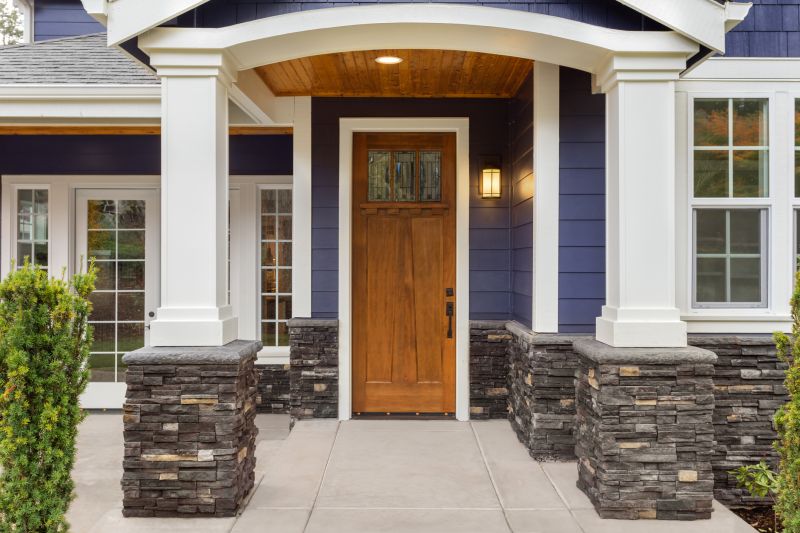 Elegant Stone Entrance